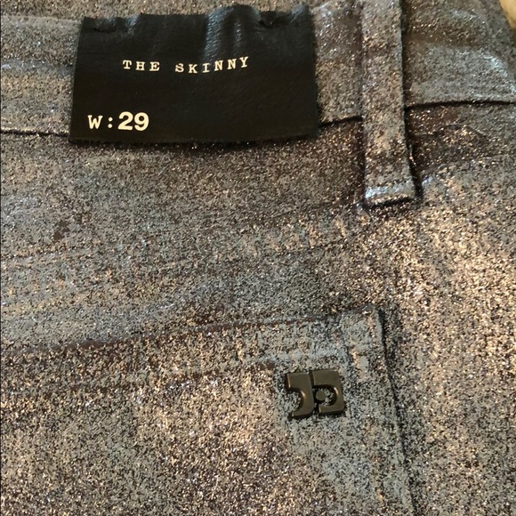 Joe’s soft silver sparkle denim jeans - Picture 3 of 4